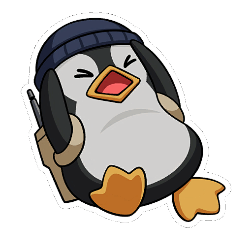 Graffiti Pingouin paniqué gif Graffiti Pingouin paniqué gif