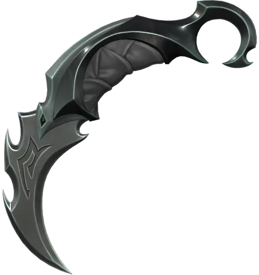 Karambit (Pilleur, ÉP 5) niveau 2
(variante 2 Noir) Karambit (Pilleur, ÉP 5) niveau 2
(variante 2 Noir)