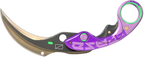 Karambit (Vélocité)
(variante 2 Violet) Karambit (Vélocité)
(variante 2 Violet)