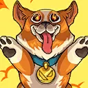 Hình Phun Sơn Corgi Thám Hiểm Hình Phun Sơn Corgi Thám Hiểm