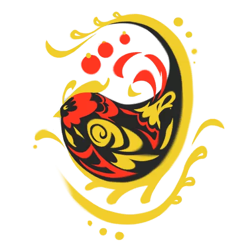 Hình Hình Phun Sơn Họa Tiết Vàng